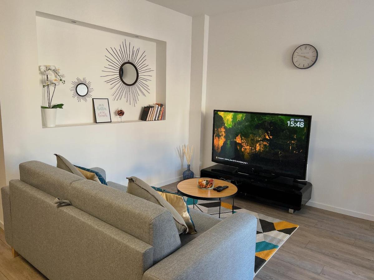 Accueillant T2 Renove Clim Centre Ville Terrasse Brive-la-Gaillarde Exteriör bild